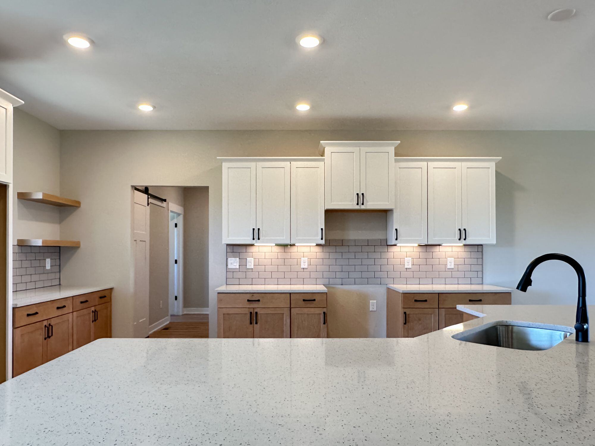 Custom open-concept kitchen