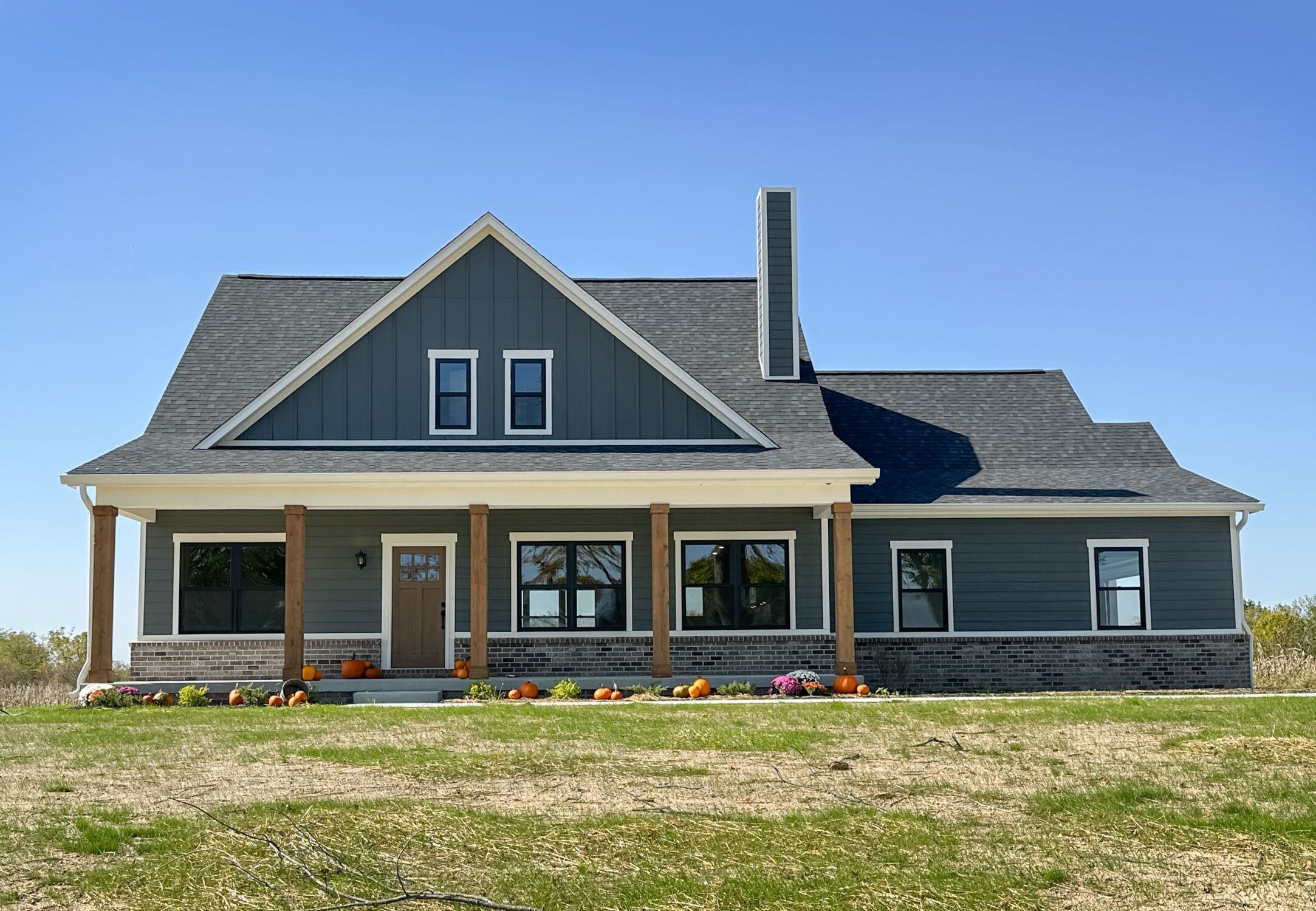 Exterior of custom home by Joyner Homes