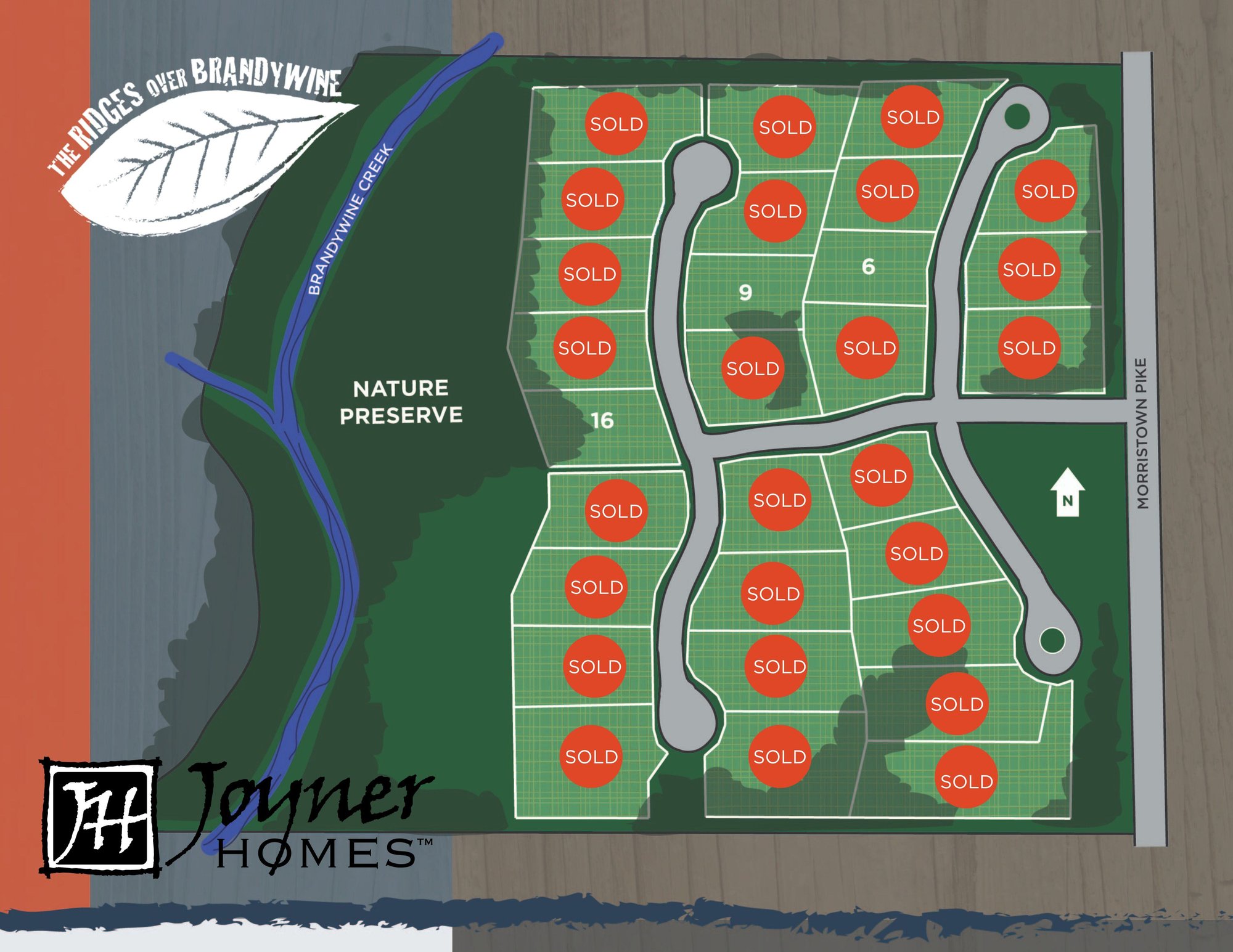 RIDGES SOLD MAP