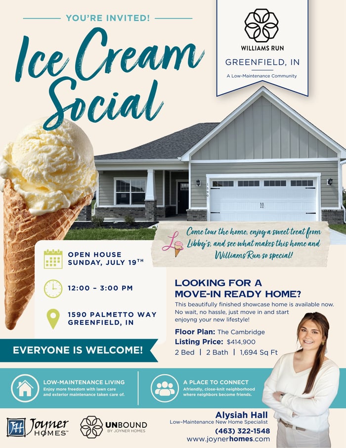 WR41 Ice Cream Social + Open House - Flyer